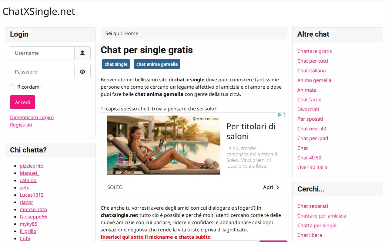 Screenshot di Chat X Single